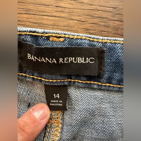 Banana Republic Button Front Denim Skirt- size 14 - Picture 3 of 5